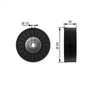 Puleggia di deviazione/guida, cinghia Poly-V GATES T36135 per T 15.607 2004-