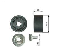 Puleggia di deviazione/guida, cinghia Poly-V GATES T36285 KERAX 10.837 2005-2009