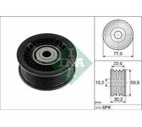 Puleggia di deviazione/guida, cinghia Poly-V INA per RENAULT AUSTRAL 1.3 2022-
