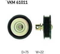 Puleggia di deviazione/guida, cinghia Poly-V SKF VKM 61011 per COROLLA 1.6 1995-