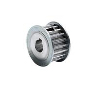 Puleggia di distribuzione in alluminio, 1 pz HTD 5M 28T con chiavetta, larghezza cinghia 16 mm, foro 11/16/21/27, puleggia for dentata, di trasmissione da 28 denti(Grooves 27 Bore 10mm keyway 3)
