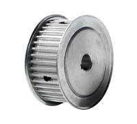 Puleggia di distribuzione in alluminio, 1 pz HTD 5M-34T 16/21/27 mm di larghezza puleggia dentata con cava for chiavetta 12-32 foro trasmissione 34 denti(Grooves 27 Bore 30/8 * 3.3)