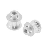 Puleggia di distribuzione in alluminio, Puleggia di trasmissione 2 pezzi 5M 14T 5/6/6,35/8/10 mm foro interno 16/21 larghezza puleggia dentata for stampante 3D(6mm,21mm)