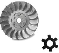 Puleggia di ricambio + disco a stella compatibile con F12 Phantom, F10 Wap (a partire dall'anno di costruzione 07) / Mawi Desire Race, Force Racing, Power Star.