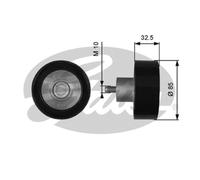 GATES T36629 Galoppino guidacinghia, cinghia Poly-V