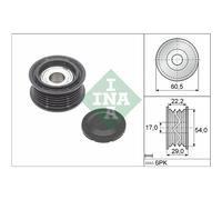 Puleggia di rinvio/guida, cinghia trapezoidale INA 532 0854 10