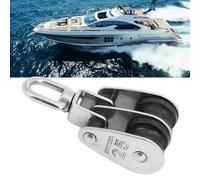 Puleggia for barca e yacht, puleggia marina, ascensore, fuga, doppia ruota, accessori, vela, attrezzature marine for sport acquatici all'aperto.