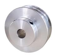 Puleggia for cinghia, 1 pz. Puleggia for motore mandrino tornio in lega di alluminio con scanalatura a V, doppia scanalatura, diametro esterno 60 mm.(10 mm)