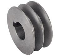 Puleggia for cinghia, puleggia for cinghia trapezoidale, puleggia a doppia scanalatura di tipo A, puleggia for motore, materiale ghisa(64x30x24 mm)