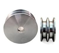 Puleggia for cinghia trapezoidale, 1 pz. in lega di alluminio tipo A, puleggia for cinghia trapezoidale a doppia gola, diametro esterno: 100 mm.(16 mm)