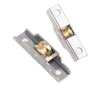 Puleggia for finestra in acciaio inossidabile, rullo for porta scorrevole in vetro, guida for vetrina, ruota silenziosa, puleggia for mobili, 7 mm, 10 mm, 12 mm(G)