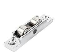 Puleggia for finestra push-pull in lega di zinco da 4 pezzi, tipo 77/88, doppia ruota di regolazione dell'angolo di bilanciamento for porta scorrevole, finestra, armadio(77 Flat Wheel)