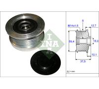 PULEGGIA FRIZIONATA ALTERNATORE PER HYUNDAI ACCENT GETZ MATRIX - INA 535011010