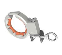 Puleggia guida cavi in nylon resistente 65 mm ampia apertura rullo liscio rotazione di 330 gradi forte per installazione a ponte Puleggia di instradamento cavo ad angolo multiplo