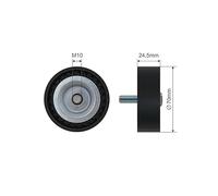 PULEGGIA IDLER CINGHIA TRASPARENTE COMPATIBILE CON DODGE CALIBER 07- Compatibile con JEEP COMPASS 07- RRK-CH-003
