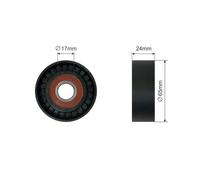 Rullo tenditore cinghia trapezoidale RNK-AU-012 NTY per VW SEAT SKODA AUDI
