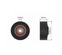 NTY Galoppino/Guidacinghia, Cinghia Poly-V compatibile con AUDI SEAT SKODA VW