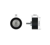 NTY Rullo tenditore, Cinghia Poly-V compatibile con BMW RNK-BM-045
