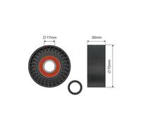 Rullo tenditore cinghia trapezoidale Plastica RNK-BM-069 NTY per BMW 3 Coupé 3