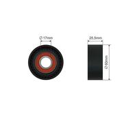 NTY RNK-RE-028 Rullo tenditore, Cinghia Poly-V per DACIA,FORD,MITSUBISHI,NISSAN,