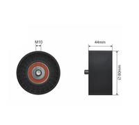 NTY Rullo tenditore, Cinghia Poly-V compatibile con MERCEDES-BENZ RNK-ME-017