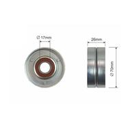 Rullo tenditore cinghia trapezoidale Metallo RNK-PL-013 NTY per OPEL CHEVROLET