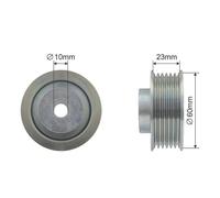 Rullo tenditore, cinghia poly-v per SUZUKI | 4916065D40