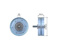 Rullo cinghia trapezoidale RNK-VV-013 NTY per VOLVO S40 I V40 Familiare