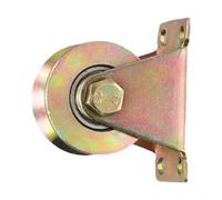 Puleggia in acciaio con doppi cuscinetti a sfera per funi da 1 a 8 mm, in acciaio zincato resistente per applicazioni di sollevamento e guida (50 mm)