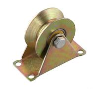 Puleggia in acciaio con doppi cuscinetti a sfera per funi da 1 a 8 mm, in acciaio zincato resistente per applicazioni di sollevamento e guida (60 mm)