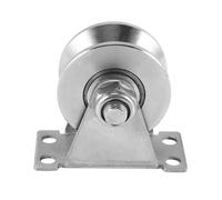 Puleggia in acciaio inossidabile di tipo V, confezione da 1, cuscinetti silenziosi, gola, rullo scorrevole, ruota di scorrimento