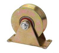 Puleggia in acciaio zincato, resistente, con doppi cuscinetti per una rotazione regolare, opzioni di diametro multiplo, carico elevato fino a 200 kg, per corde da 1 a 8 mm, per sollevare porte