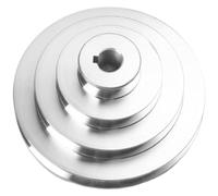 Puleggia in alluminio per cinghia trapezoidale, passo 4/5, foro da 14-28 mm | Il design a 4/5 gradini consente una regolazione precisa per diverse esigenze di giri/min nelle applicazioni di perforazione.