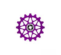 Puleggia in lega di alluminio per applicazioni deragliatore per biciclette su MTB e bici da strada con opzioni di design a denti 10T e 12T (12T-Purpler)