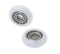 Puleggia in nylon, Cuscinetto scorrevole in nylon 5x23x7,3 mm Cuscinetti in acciaio al carbonio in plastica Pulegge Ruote con scanalatura incorporata C5AC 10 pezzi