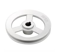 Puleggia industriale 2 pezzi Diametro esterno: 120 mm Foro interno: 15 mm Puleggia for cinghia motore frizione for cucito industriale Ruota motore elettrico per sollevamento