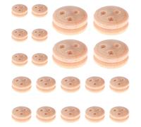 Puleggia modello navale, puleggia - ruote in legno riutilizzabili, 20 blocchi di legno portatili, accessori per vela per modellismo nautico