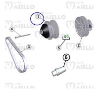 Puleggia originale variatore motore aixam dal 2010 City Impulsion Vision Sensation