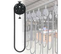 Puleggia Palestra Allenatore con cavo a sistema di carrucole Allenatore con corda infinita Allenatore con corda regolabile e resistente all'usura per tutto il corpo per tutti i livelli di fi