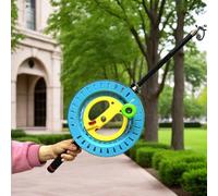 Puleggia per aquiloni e pesca con struttura in ABS per robustezza ed efficace gestione della lenza durante l'uso all'aperto (ABS blu22 cm)