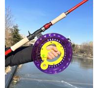 Puleggia per aquiloni in materiale ABS, per aquiloni in cristallo, progettata per un movimento fluido e un migliore volo dell'aquilone all'aperto (20 cm viola)