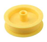 Puleggia per asciugatrice WE12X83 per sistema di tensione della cinghia - Componente in plastica resistente per la riparazione di lavatrici - pezzo di ricambio giallo