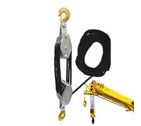 Puleggia per bottiglie, di sollevamento da 3/8", rapporto qualità-prezzo 5:1, capacità di carico rinforzata, blocco di sollevamento con una capacità di 2200 libbre per agricoltura, officina