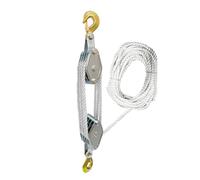 Puleggia per bottiglie, di sollevamento da 3/8", rapporto qualità-prezzo 5:1, capacità di carico rinforzata, blocco di sollevamento con una capacità di 2200 libbre per agricoltura, officina