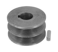 Puleggia per cinghia trapezoidale a doppia scanalatura in ghisa, tipo A, per utensili elettrici, trasmissione a cinghia, diverse dimensioni, ricambio resistente, vestibilità sicura per cinghie