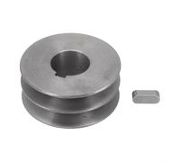 Puleggia per cinghia trapezoidale a doppia scanalatura in ghisa, tipo A, per utensili elettrici, trasmissione a cinghia, diverse dimensioni, ricambio resistente, vestibilità sicura per cinghie