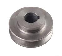 Puleggia per cinghia trapezoidale in ghisa, tipo A, con motore a scanalatura singola, per pompa compressore d'aria e macchine per utensili elettrici, finitura grigia (20 x 70)