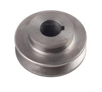 Puleggia per cinghia trapezoidale tipo A ruota in ghisa a scanalatura singola per motore, compressore d'aria, pompa, albero di trasmissione, pezzo di ricambio industriale grigio, 60 mm (24 x 70)