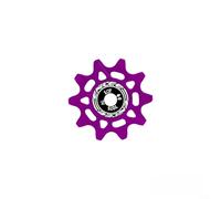 Puleggia per deragliatore in lega di alluminio 10T 12T con cuscinetti lisci per MTB e bici da strada, compatibile con 14T 16T (10T-Purpler)