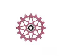 Puleggia per deragliatore per bici da strada MTB in lega di alluminio per spostamenti fluidi e attrito ridotto, 10T, 12T, 14T, 16T, CNC Precision Fit (12T-rosa)